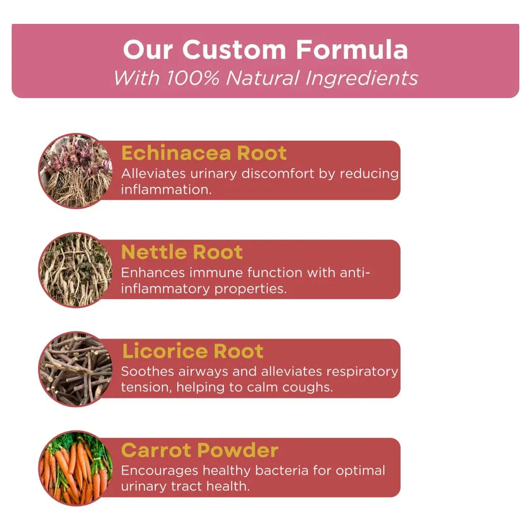 Golosinas Naturales Para Perros Control Vejiga Apoyo Renal Sabor Pollo
