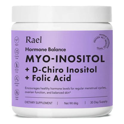 Polvo De Inositol Balance Hormonal Apoyo Función Ovárica Vegano 30 Porciones