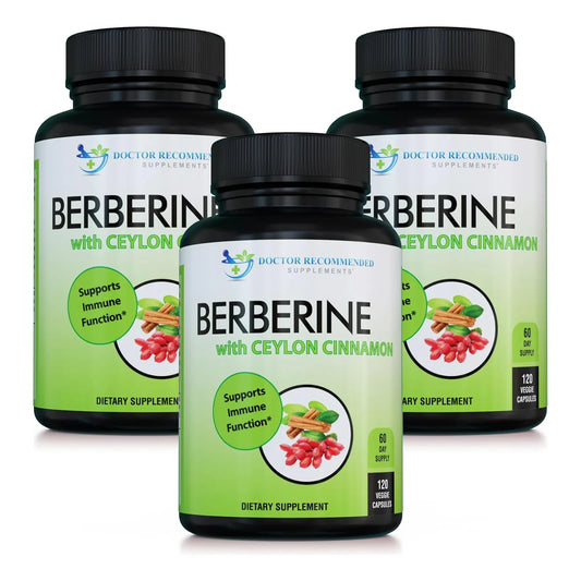 Berberina 1200 Mg Con Canela De Ceilan Organica 120 Capsulas Vegetarianas