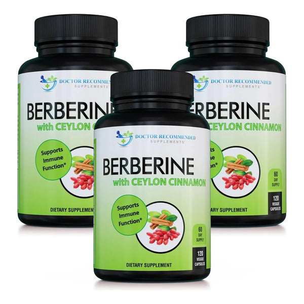 Berberina 1200 Mg Con Canela De Ceilan Organica 120 Capsulas Vegetarianas