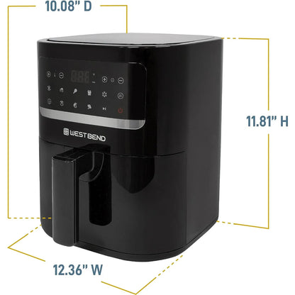 Freidora De Aire Compacta 5L Digital 10 Programas Revestimiento Diamante