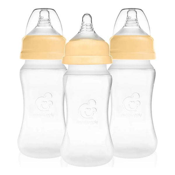 Biberones Silicona Recien Nacidos Cuello Ancho 240 Ml Flujo Lento Anticolico Nenesupply