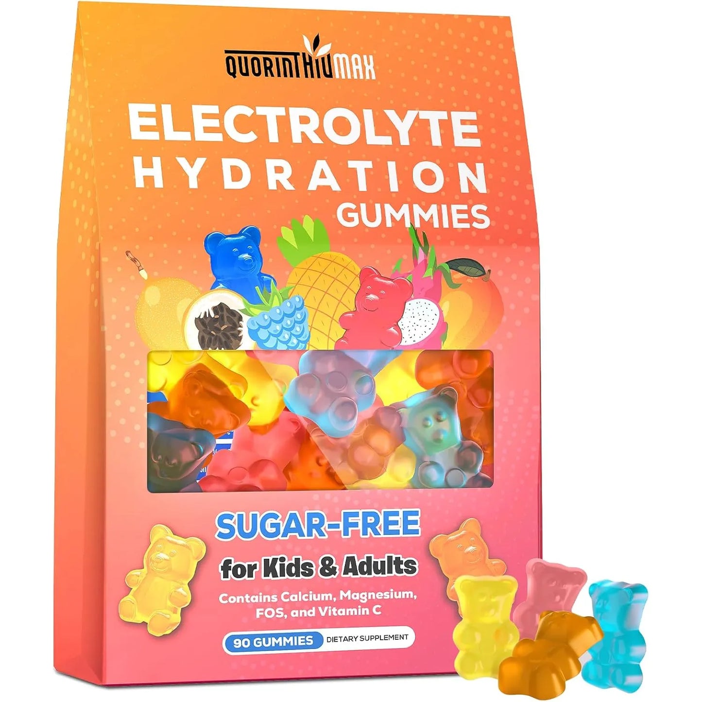 Gomitas Energéticas Hidratantes Con Electrolitos Calcio Y Vitamina C Para Niños Y Adultos