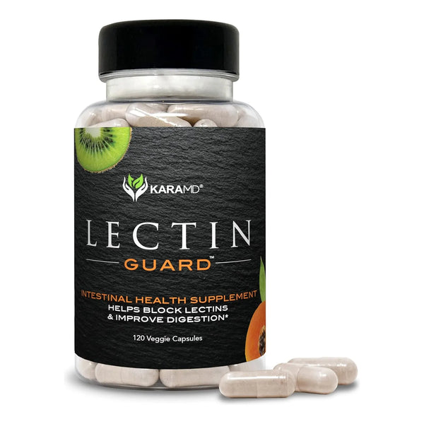 KaraMD Protector De Lectina Suplemento Digestivo 120 Capsulas Bloqueador Natural De Lectinas