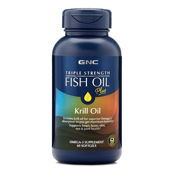Aceite De Pescado Triple Fuerza Con Aceite De Krill 60 Capsulas Omega 3 Corazon Y Cerebro