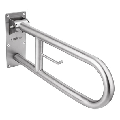 Barras De Seguridad Para Inodoro Acero Inoxidable 29.5 Pulgadas Soporte 350 Libras