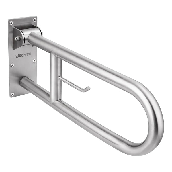 Barras De Seguridad Para Inodoro Acero Inoxidable 29.5 Pulgadas Soporte 350 Libras