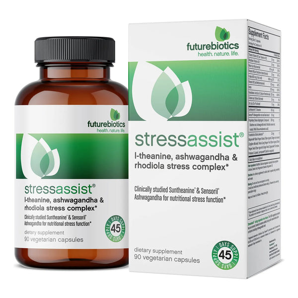 StressAssist L Teanina Ashwagandha Y Rhodiola Rosea Stress Complex 90 Capsulas