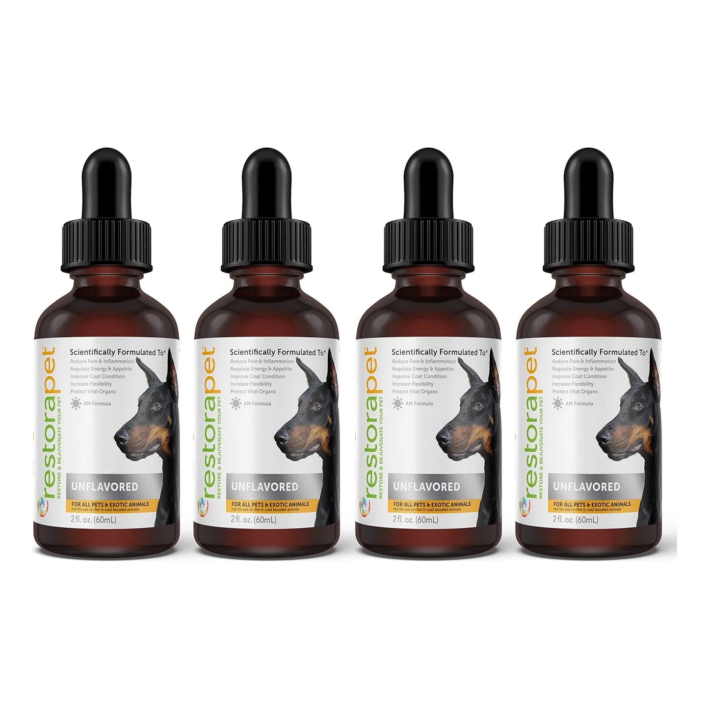 Multivitamínicos Líquidos Para Perros Y Gatos Paquete De 4 A