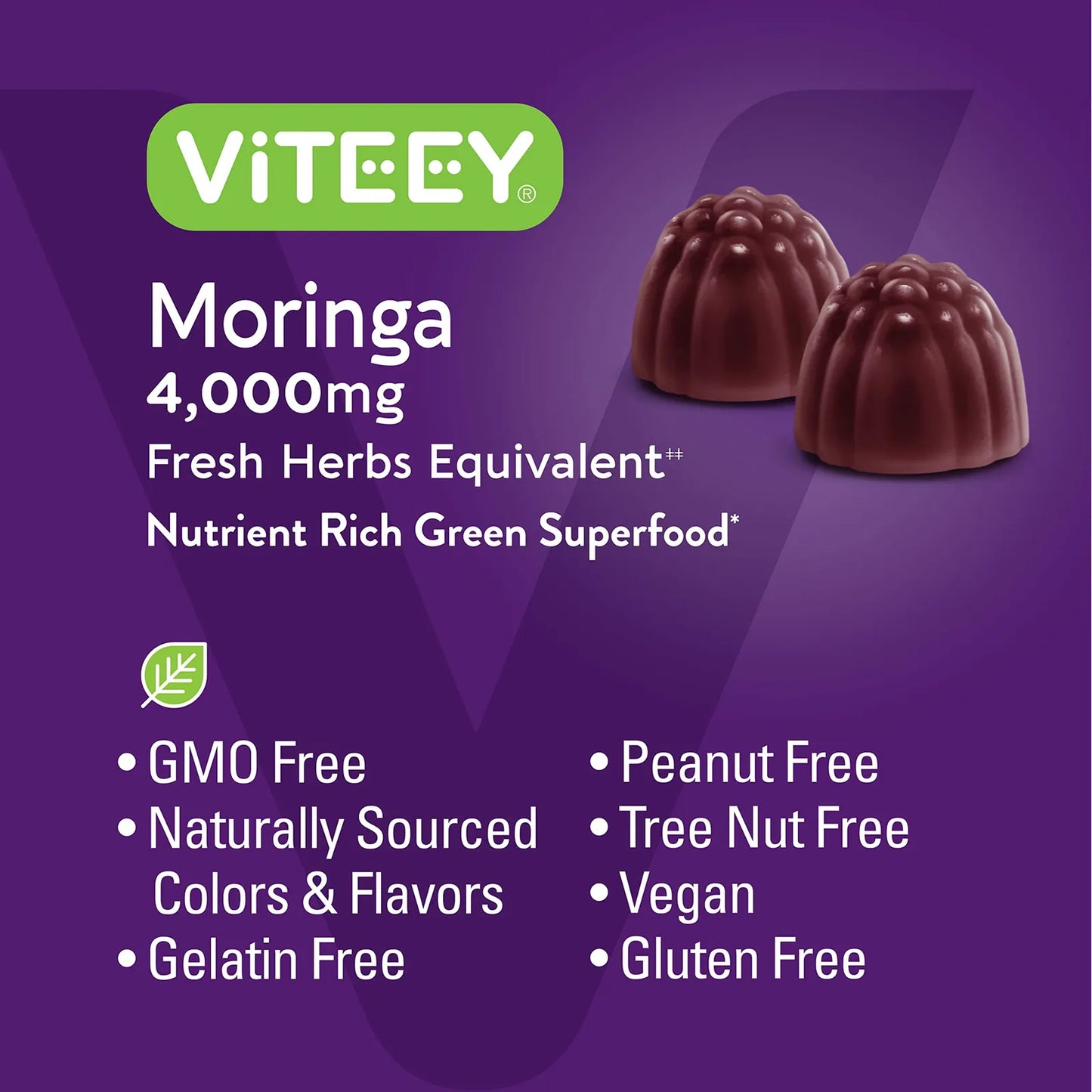 Gomitas Masticables De Moringa 4000 Mg Energia Inmunologico Vegano