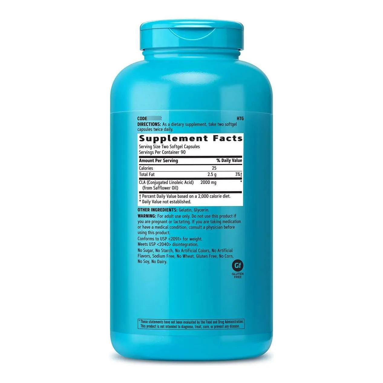 Total Lean CLA 180 Cápsulas Mejora Composición Corporal Tono Muscular Sin Estimulantes