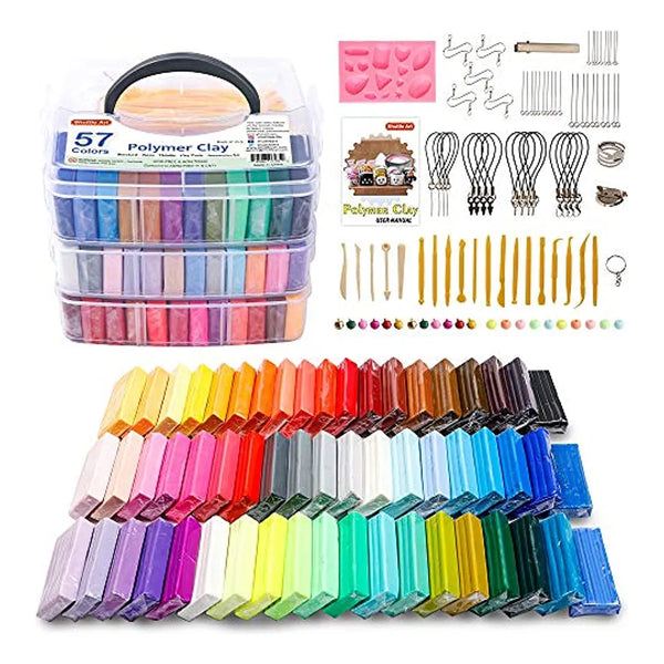 Arcilla Polimerica Shuttle Art 57 Colores 12 Oz Bloque Para Manualidades