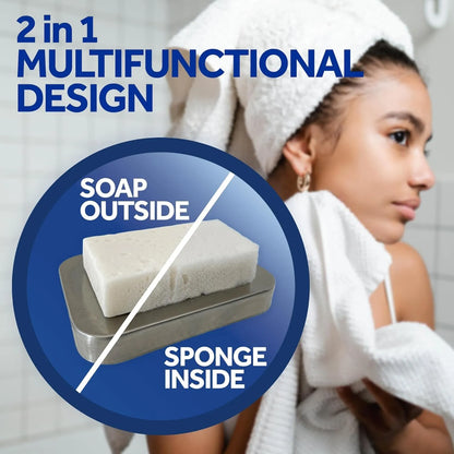 Esponja Jabon Madreperla Limpiador Ducha Revitalizante Piel Suave