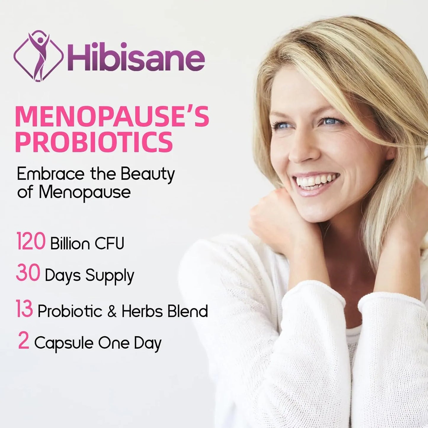 Complemento Menopausia Mujer 120 Millones Ufc Probiótico Alivia Sofocos Salud Intestinal