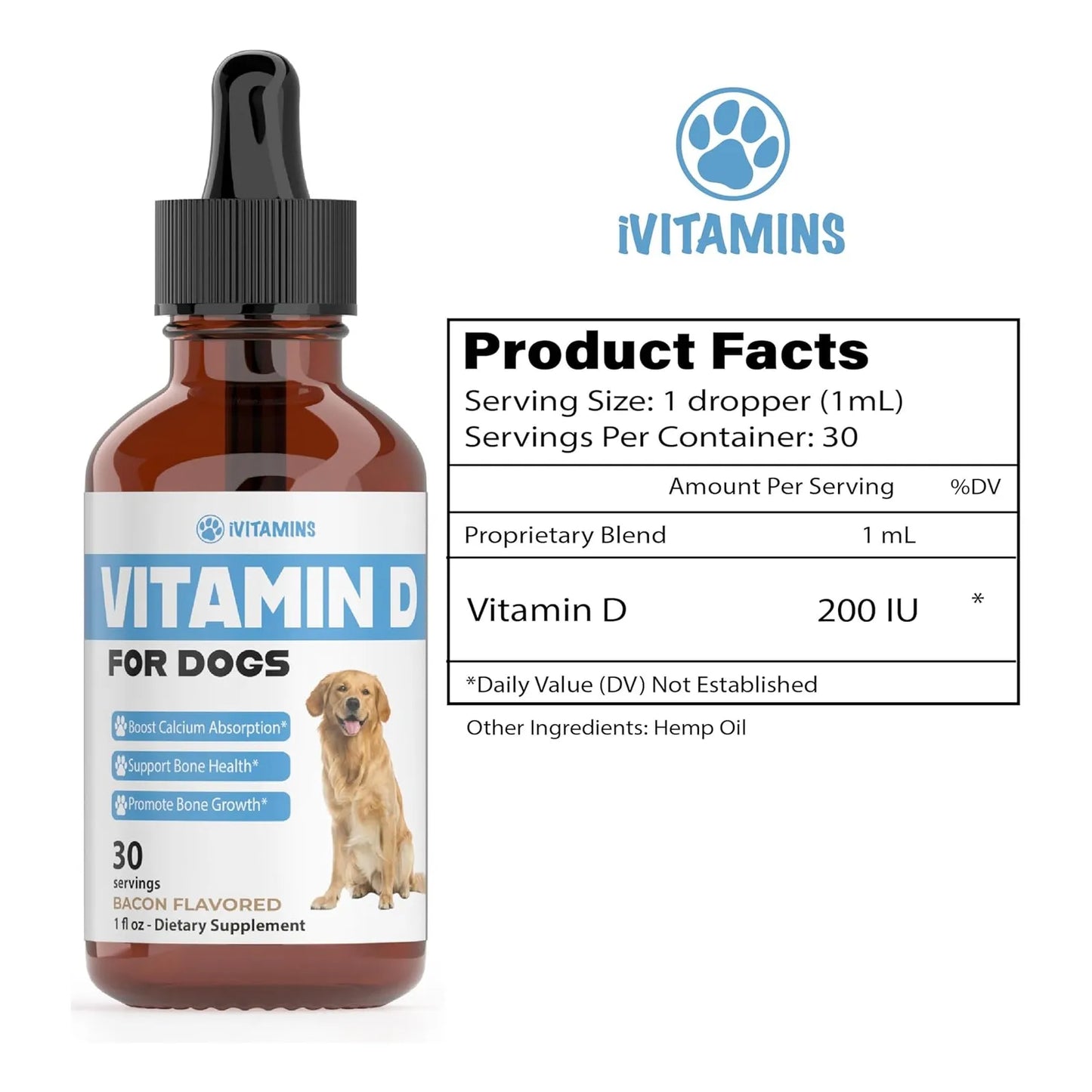 Vitamina D Para Perros Huesos Fuertes Y Saludables Importado De Eeuu