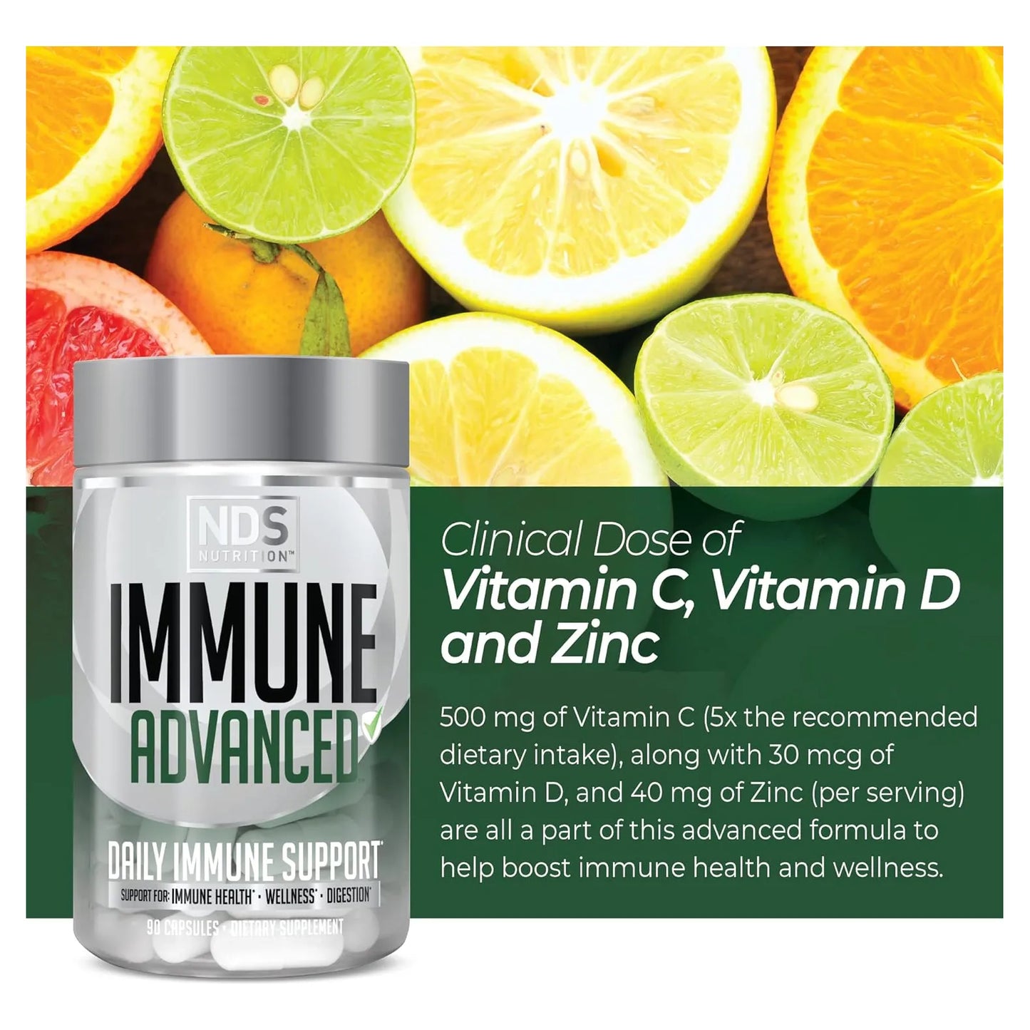 Suplemento Inmunológico Con Saúco Vitamina C D Zinc Y Probióticos