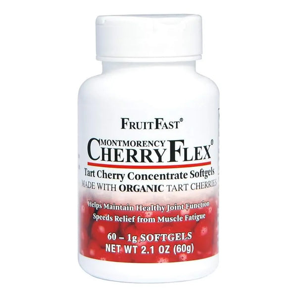 Cereza Orgánica Roja 100% 60 Cápsulas Promueve Salud Articular FruitFast CherryFlex