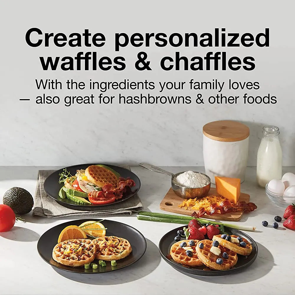 Proctor Silex Mini Waffle Maker Máquina Para Hacer Waffles Compacta Y Antiadherente