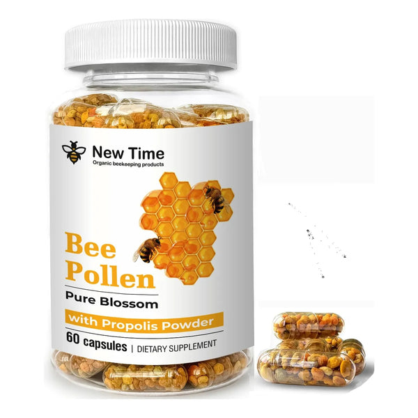 Cápsulas De Polen De Abeja Con Propóleos Suplemento Orgánico Para Energía Y Vitalidad 100 Puro