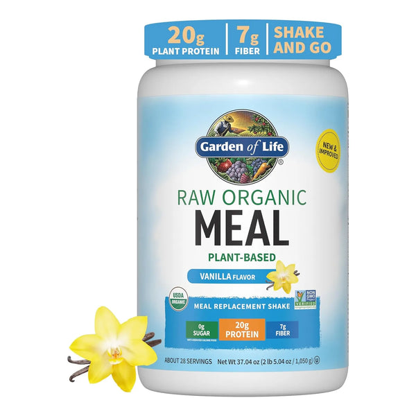 Alimento Crudo Organico Garden Of Life Vainilla 28 Servicios Proteina Vegetal