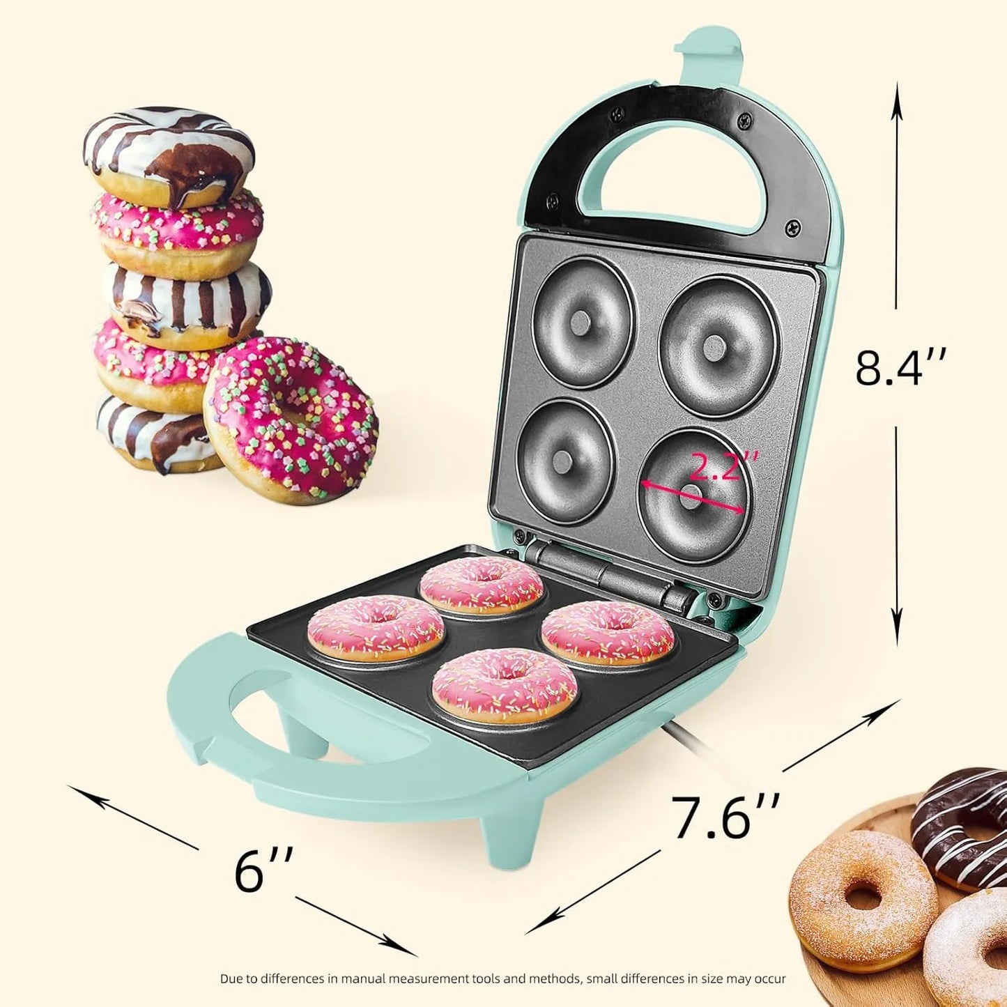 Mini Fabricante De Donas Infantil 4 Unidades Divertido Y Practico Para Niños