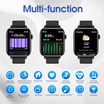 Reloj Inteligente 1.9 Pulgadas Con Llamadas Monitoreo Cardiaco Y 25 Modos Deportivos