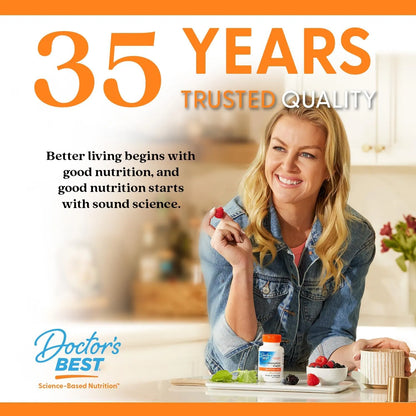Doctor's Best CoQ10 Alta Absorción 400 Mg Con Bioperine 180 Cápsulas Vegano