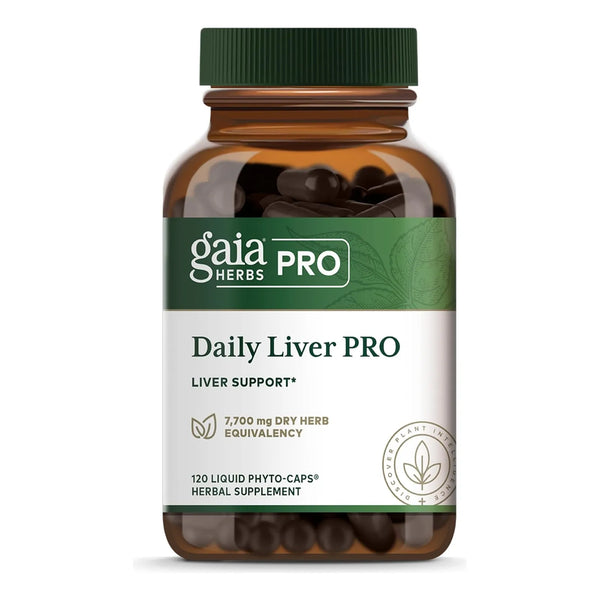 Gaia Herbs Pro Daily Liver Pro Suplemento Hepatico Natural 120 Capsulas