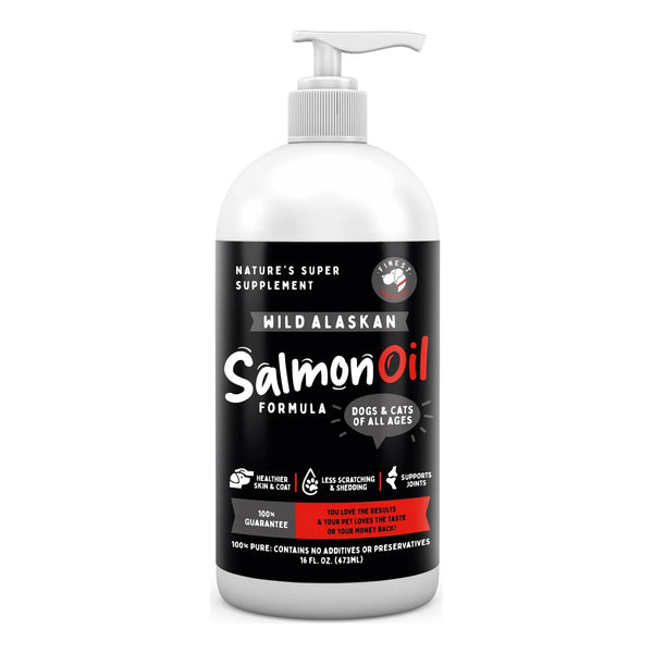 Aceite De Salmón Salvaje De Alaska Omega 3 Para Perros Y Gatos Piel Y Articulaciones