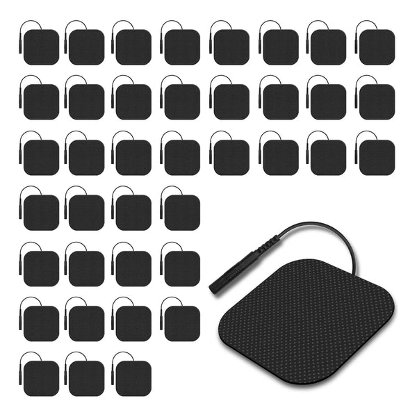 Masajeador Tens Almohadillas Electricas 5x5 Cm 40 Unidades Alivio Muscular Profesional