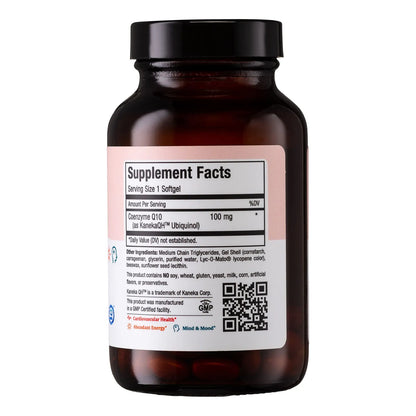 Capsulas Blandas Coq10 Ubiquinol 100 Mg 60 Unidades Suplemento Cardiovascular Energia Celular Kosher