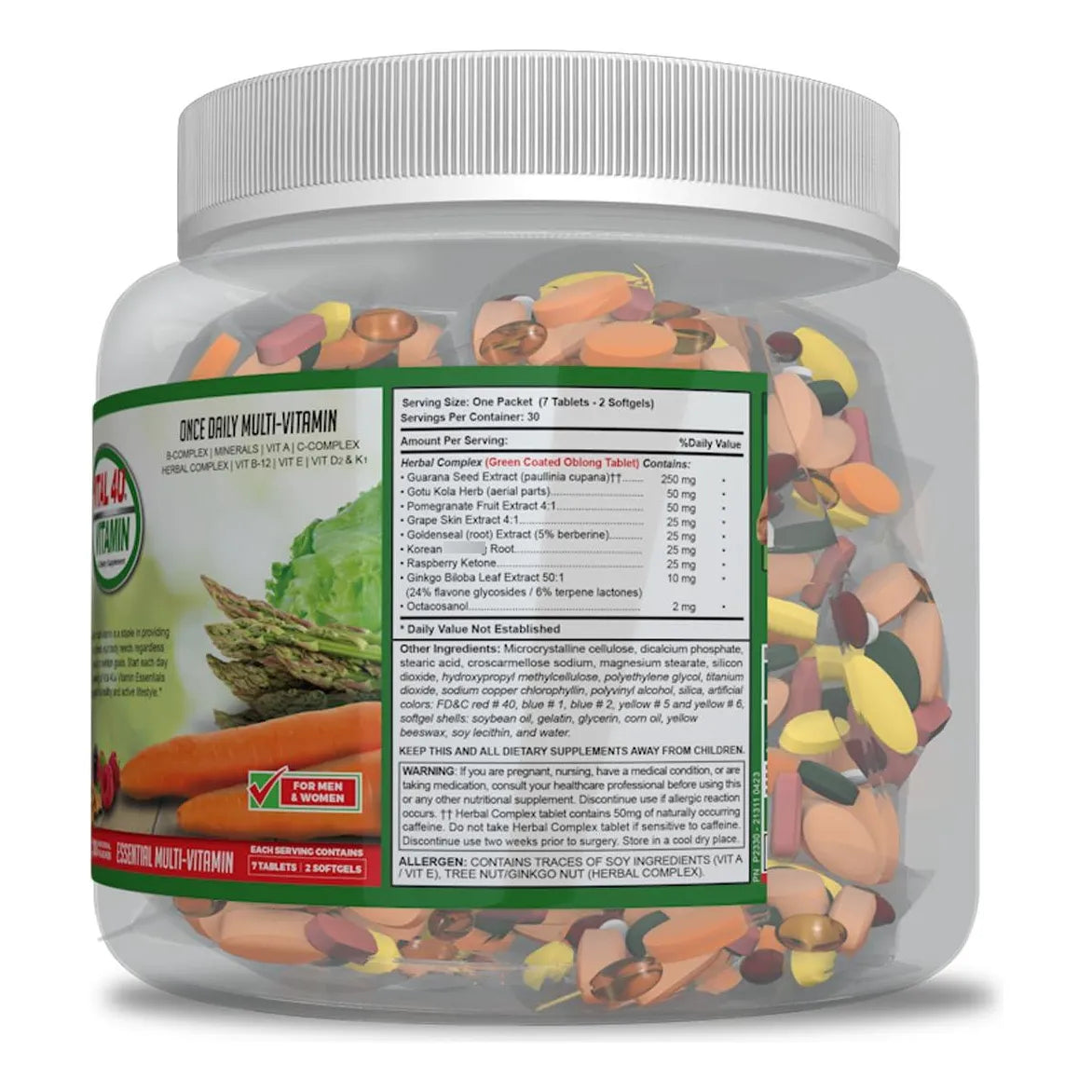 Multivitaminico Diario Vitamin Essentials Apoyo Inmunologico Y Energia 30 Porciones