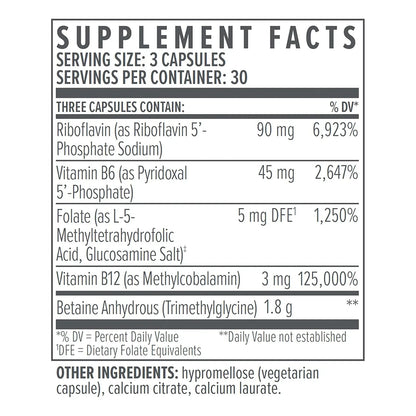 Factores De Metilo Biote Nutraceuticals 90 Caps Mejora Circulacion Y Estado De Animo