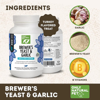 Masticables Naturales De Levadura Y Ajo Para Perros Protección Natural Contra Pulgas Y Garrapatas