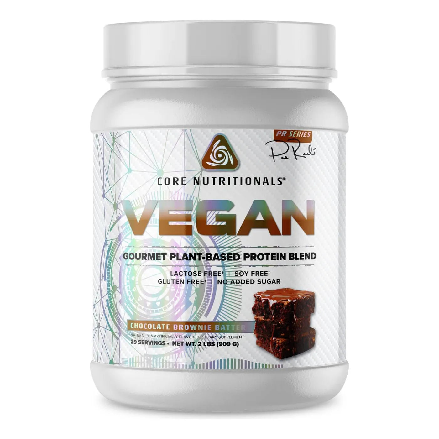 Mezcla De Proteínas Plantadas 21G Sabor Chocolate Brownie Batter Vegano Sin Gluten