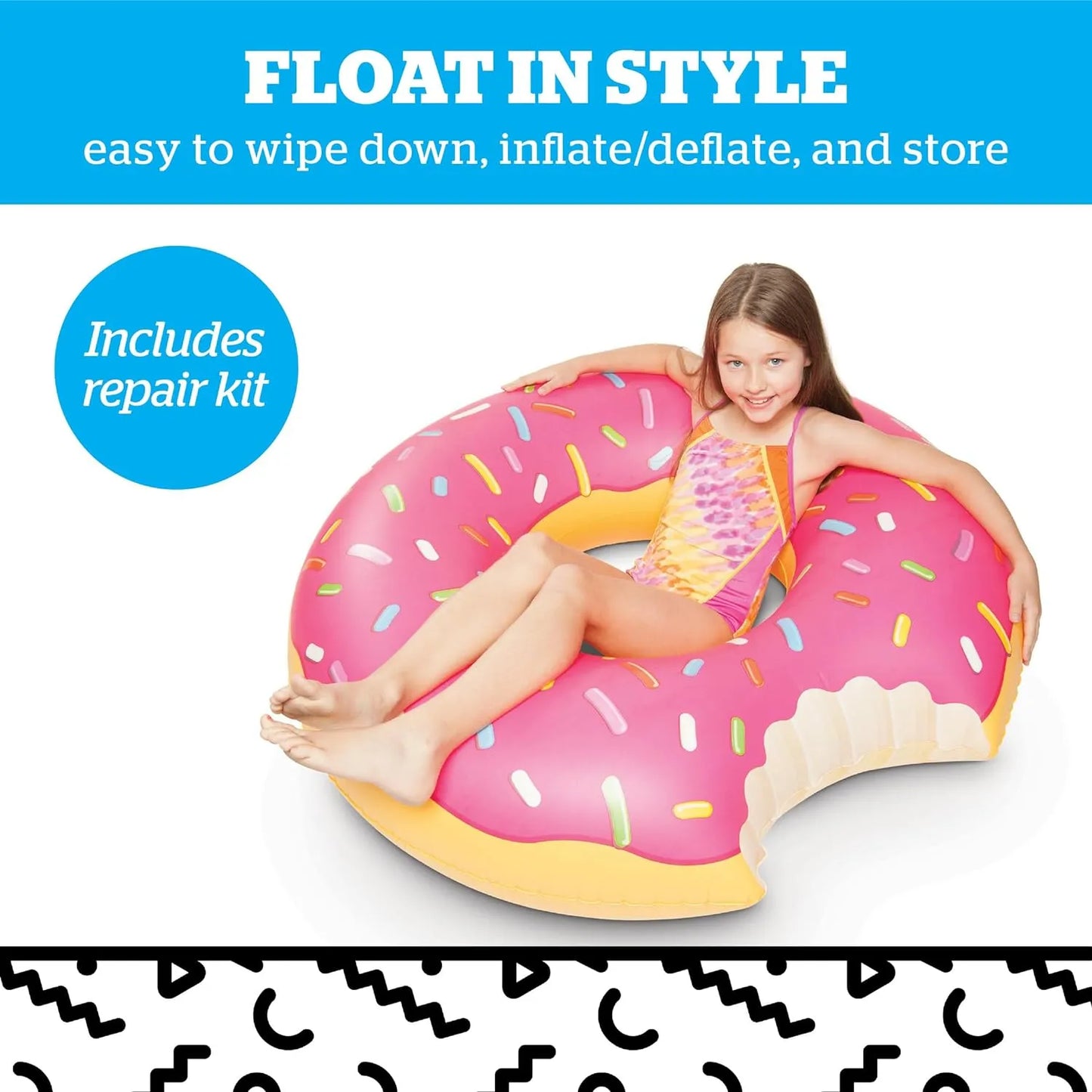 Flotador Gigante De Donut Para Piscina 4 Pies Bigmouth Inc Diversion Familiar