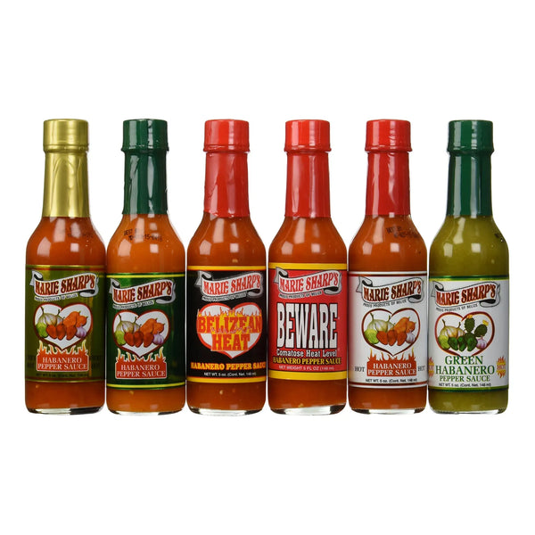 Juego Variado De 6 Salsas Picantes Artesanales 150 Ml Sabores Habanero Y Belizeña