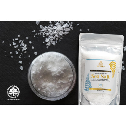 Sal Marina Escamosa Premium De Nueva Zelanda 250g 84 Minerales Natural
