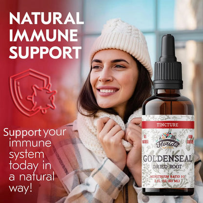 Tintura Orgánica De Raíz De Sello De Oro Extracto 60 Ml 680 Mg Refuerzo Inmune Y Digestivo