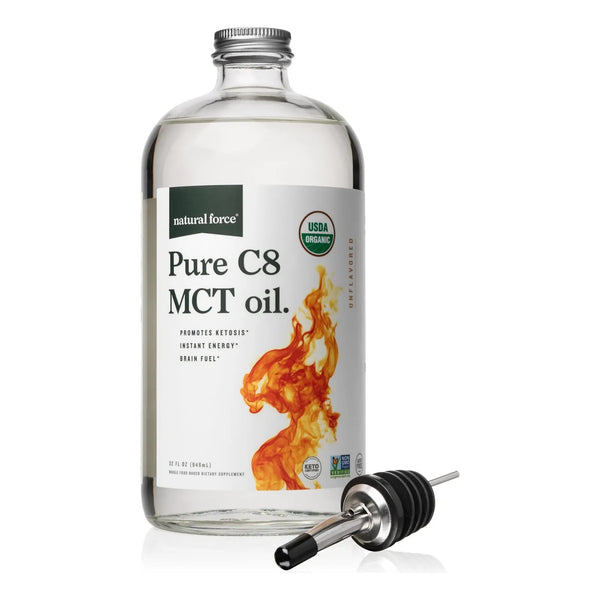 Aceite MCT Organico Natural Force Coco Virgen Keto Energia Instantanea