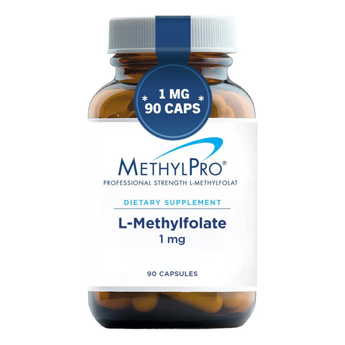 L Metilfolato 1 Mg 90 Capsulas Puro Sin Aditivos Apoyo Cerebral y Cardiovascular