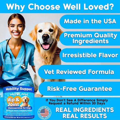 Glucosamina Articular Para Perros 300 Mg Suplemento Veterinario USA