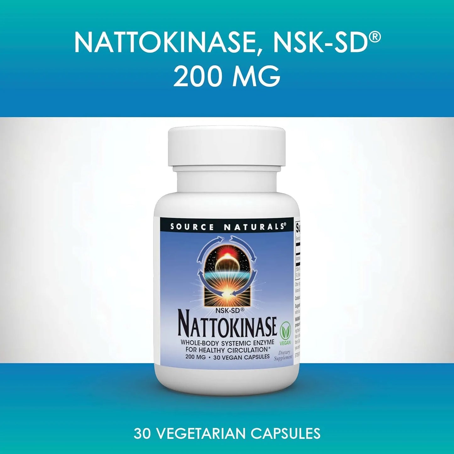Nattoquinasa 200 Mg Enzima Sistémica Cápsulas Para Circulación Saludable
