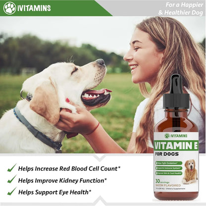 Vitamina E Natural Para Perros Aceite Antioxidante 100ml Sabor Tocino Importado