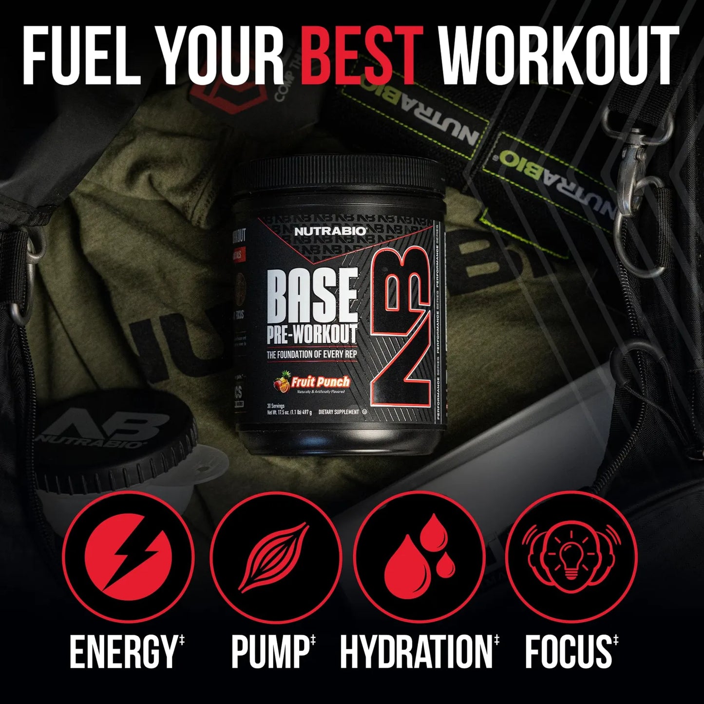 Base Pre Entrenamiento Nutricion Polvo Energia Enfoque Resistencia Hidratacion 30 Porciones