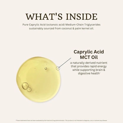 Aceite Mct C8 Puro 32 Oz Keto Paleo Energia Enfoque Vita Trading Co