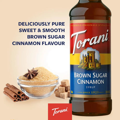 Jarabe De Canela Y Azúcar Moreno Torani 740 Ml Endulza Naturalmente