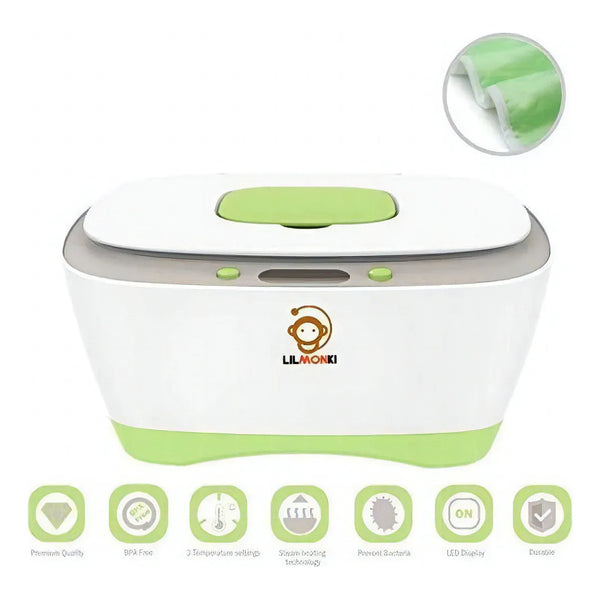 Calentador Y Dispensador De Toallitas Humedas Lilmonki Paquete Cálido E Higiénico