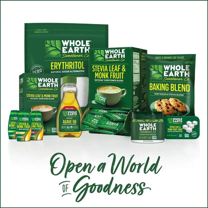 Edulcorante Natural Stevia Y Fruta De Monje Whole Earth 1000 Paquetes Cero Calorias