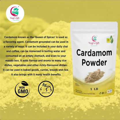 Polvo De Cardamomo Molido Yogis Gift 454g Especia Premium Para Cocina Y Bebidas